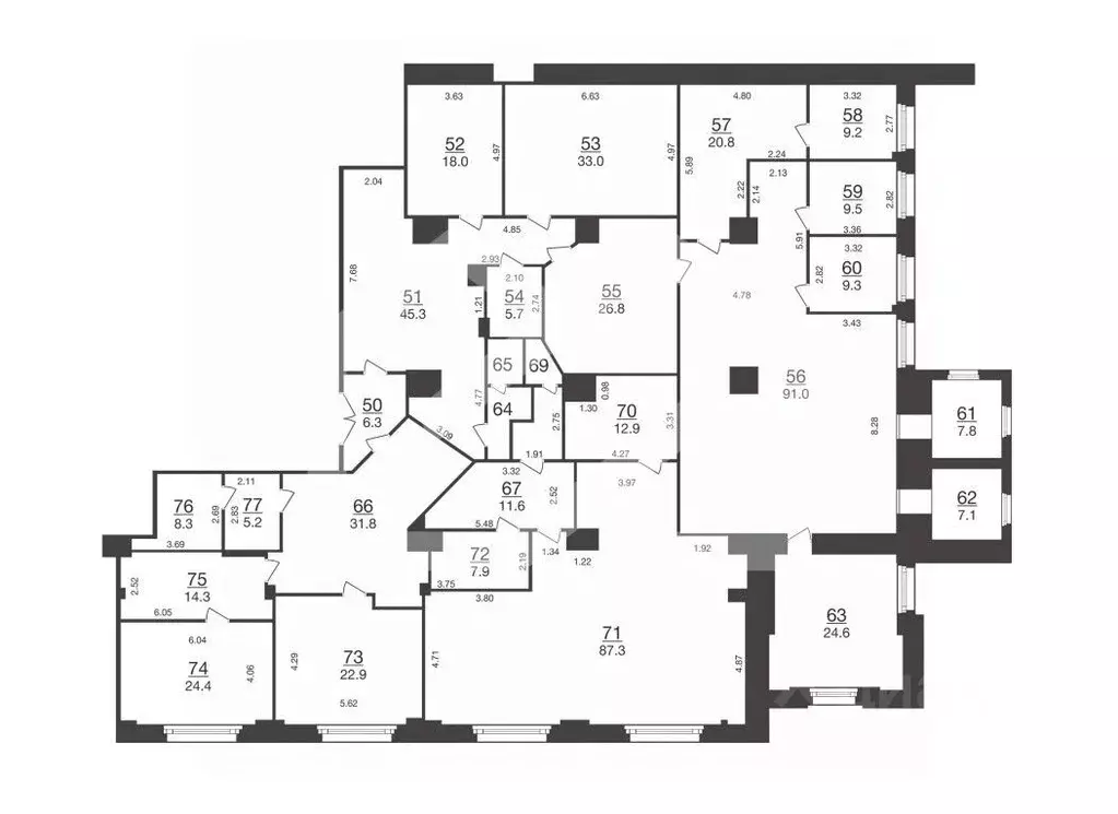 Помещение свободного назначения в Москва ул. Бутырский Вал, 68/70С1 ... - Фото 2