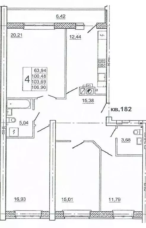 4-к кв. Смоленская область, Смоленск ул. Крупской, 54Б (108.0 м) - Фото 0