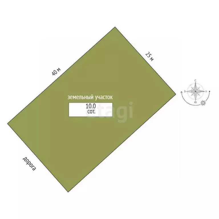 Участок в Хабаровский край, Комсомольск-на-Амуре Усадебная ул. (10.0 ... - Фото 2