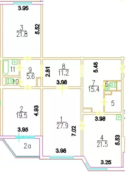 3-к кв. Москва ул. Богданова, 6к1 (131.7 м) - Фото 1