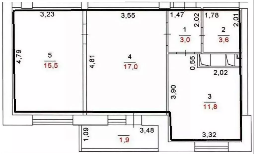 2-к кв. Оренбургская область, Оренбург просп. Победы, 170 (50.8 м) - Фото 2