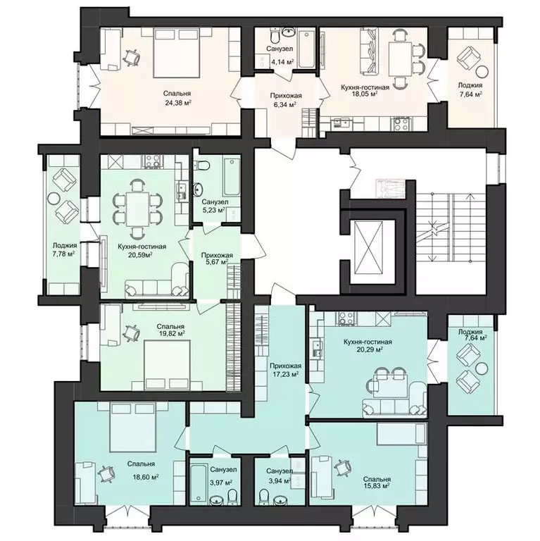 1-к кв. Марий Эл, Йошкар-Ола Теплая Речка жилой комплекс (60.55 м) - Фото 2