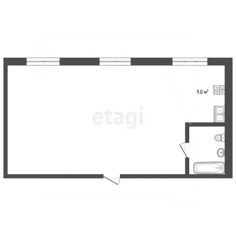 2-к кв. Кемеровская область, Кемерово ул. Серебряный Бор, 4 (54.0 м) - Фото 2