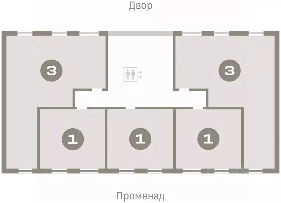 1-к кв. Омская область, Омск  (41.8 м) - Фото 1