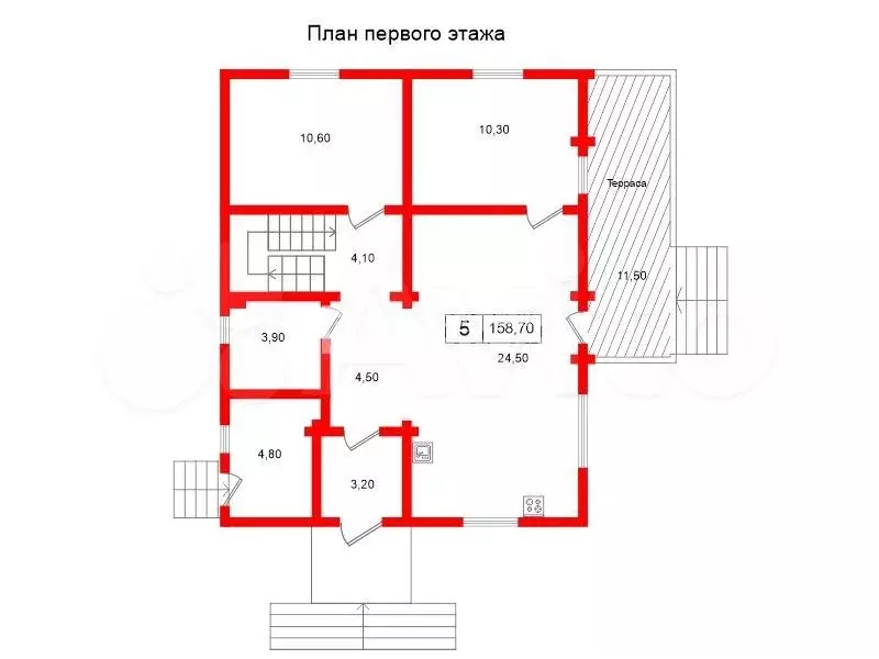 Дом 158,7 м на участке 12 сот. - Фото 1