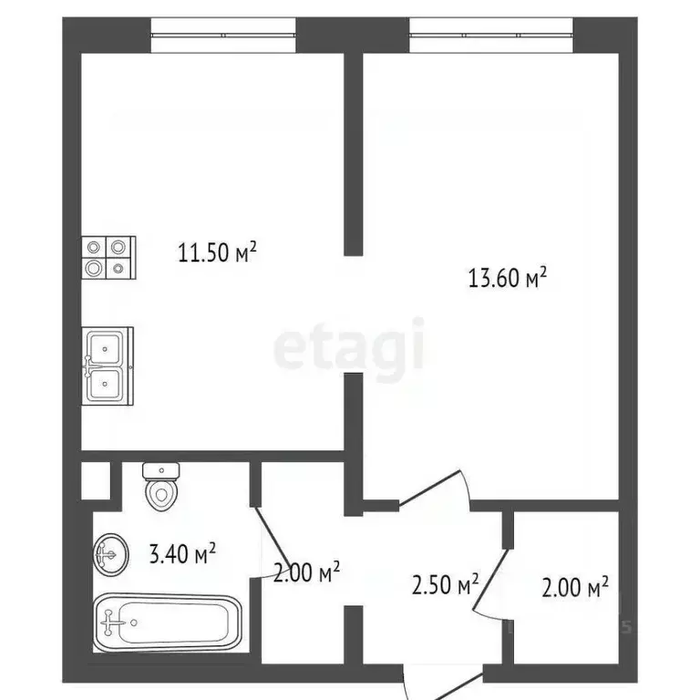 1-к кв. Москва Варшавское ш., 170Ек11 (35.0 м) - Фото 1