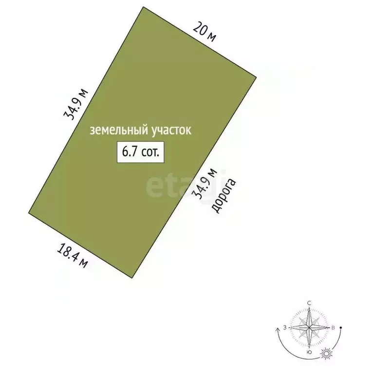 Участок в Москва № 55 кв-л, 145 (6.74 сот.) - Фото 2