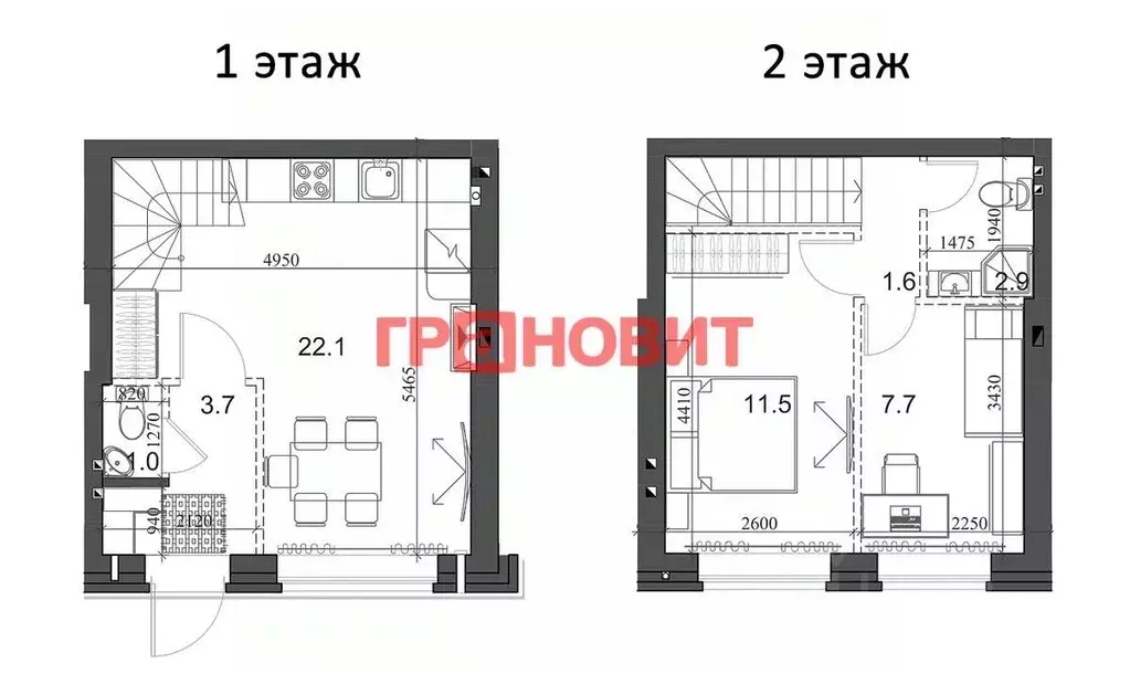 2-к кв. Новосибирская область, Новосибирский район, Мичуринский ... - Фото 1