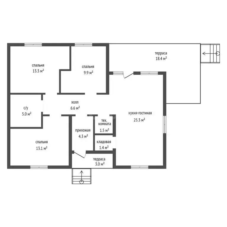 Дом в Красноярский край, Сосновоборский муниципальный округ, деревня ... - Фото 1