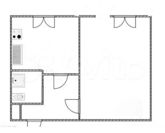 1-к. квартира, 30 м, 9/9 эт. - Фото 0