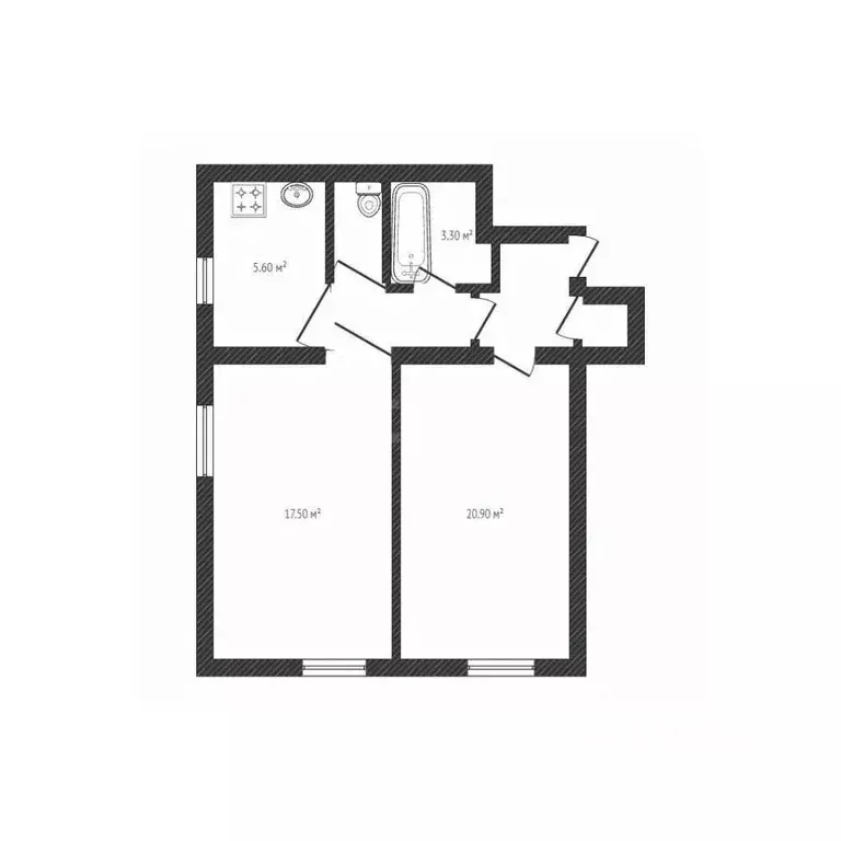 2-к кв. Брянская область, Брянск ул. Урицкого, 31 (50.9 м) - Фото 0