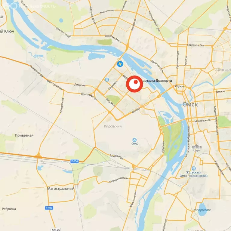 2-комнатная квартира: Омск, Кировский округ (59.41 м) - Фото 0