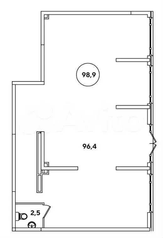 Продам офисное помещение, 98.9 м - Фото 0