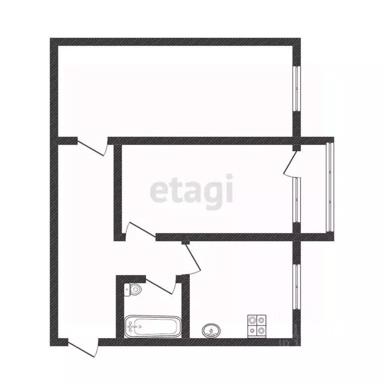 2-к кв. Костромская область, Нерехта ул. Металлистов, 2 (43.1 м) - Фото 1