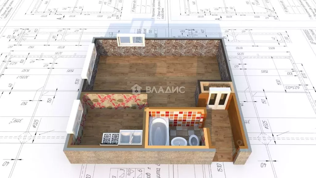 1-к кв. Иркутская область, Ангарск 86-й кв-л, 16 (30.5 м) - Фото 1
