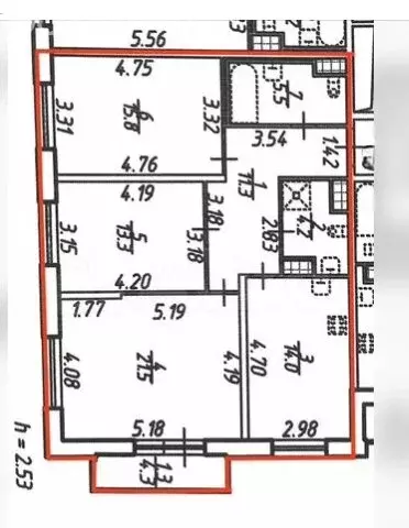 3-комнатная квартира: Санкт-Петербург, улица Руднева, 14к2 (90 м) - Фото 0