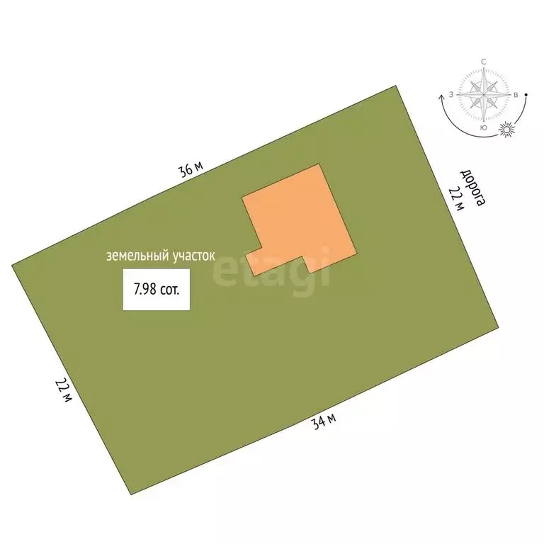 Дом в Омск, территория СОСН Рассвет (49 м) - Фото 2