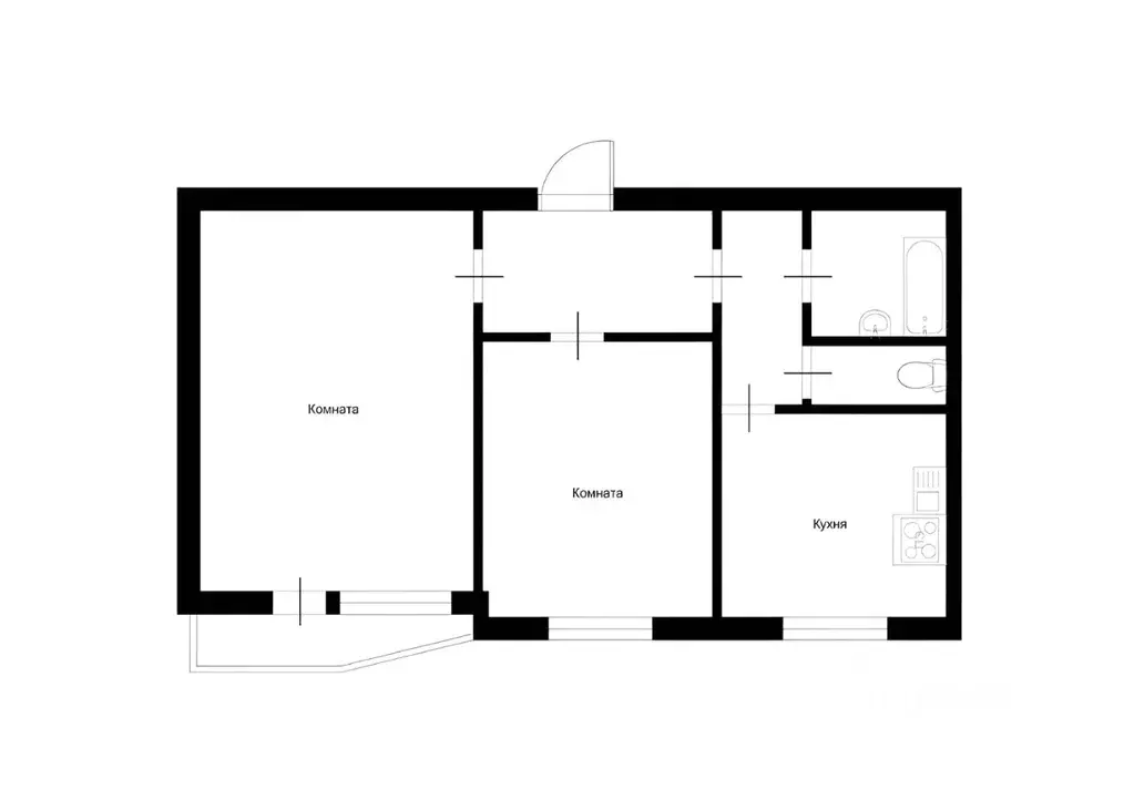 2-к кв. Москва ул. Декабристов, 20К1 (59.0 м) - Фото 1