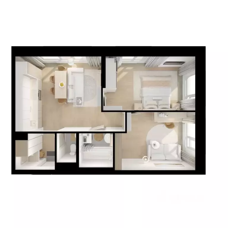 2-к кв. Московская область, Мытищи Ярославский квартал жилой комплекс, ... - Фото 2