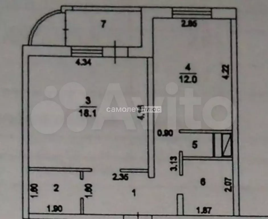 1-к. квартира, 45 м, 5/16 эт. - Фото 0