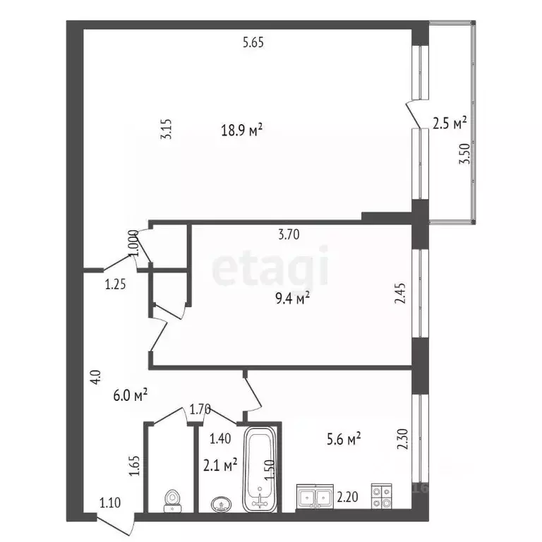 2-к кв. Московская область, Дмитровский муниципальный округ, пос. ... - Фото 2