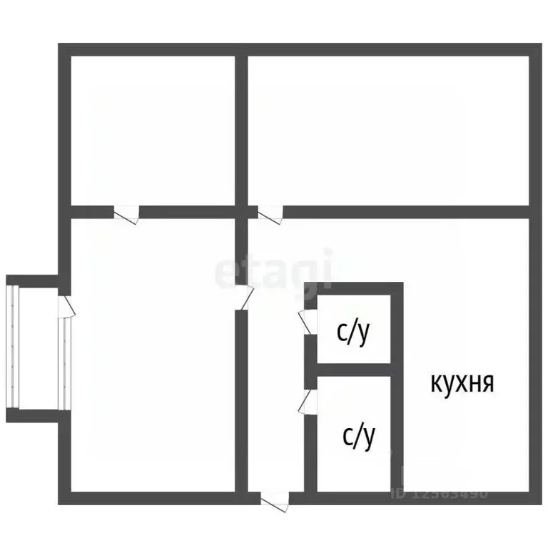 3-к кв. Воронежская область, Воронеж Минская ул., 25 (54.7 м) - Фото 2