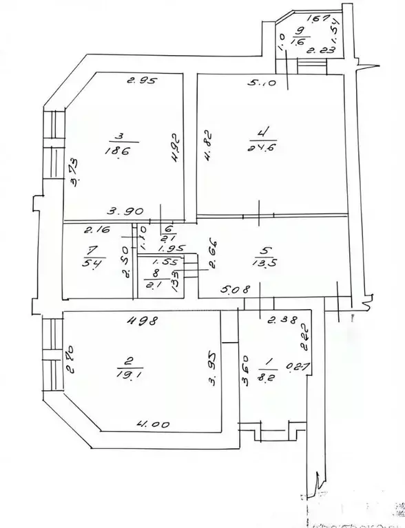 3-к кв. Татарстан, Казань ул. Нурсултана Назарбаева, 12В (95.2 м) - Фото 2