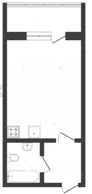 Студия Вологодская область, Вологда ул. Гагарина, 70 (27.1 м) - Фото 2