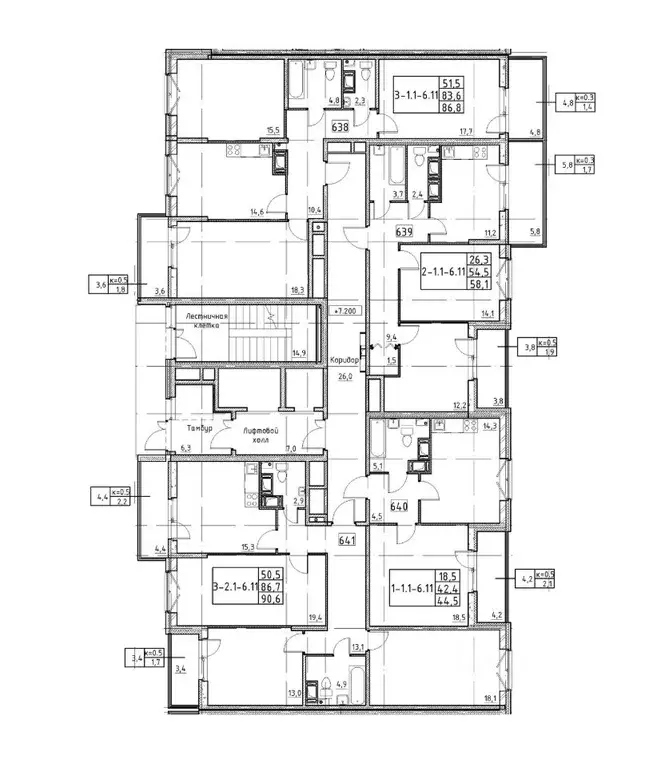 3-к кв. Санкт-Петербург Черниговская ул., 17 (86.8 м) - Фото 1