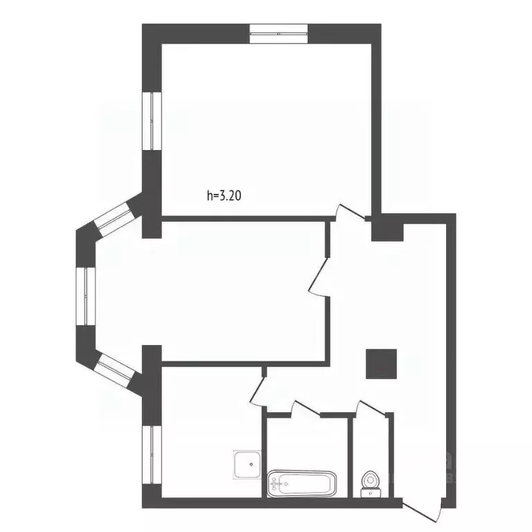 2-к кв. Красноярский край, Красноярск Транзитная ул., 6 (58.1 м) - Фото 2