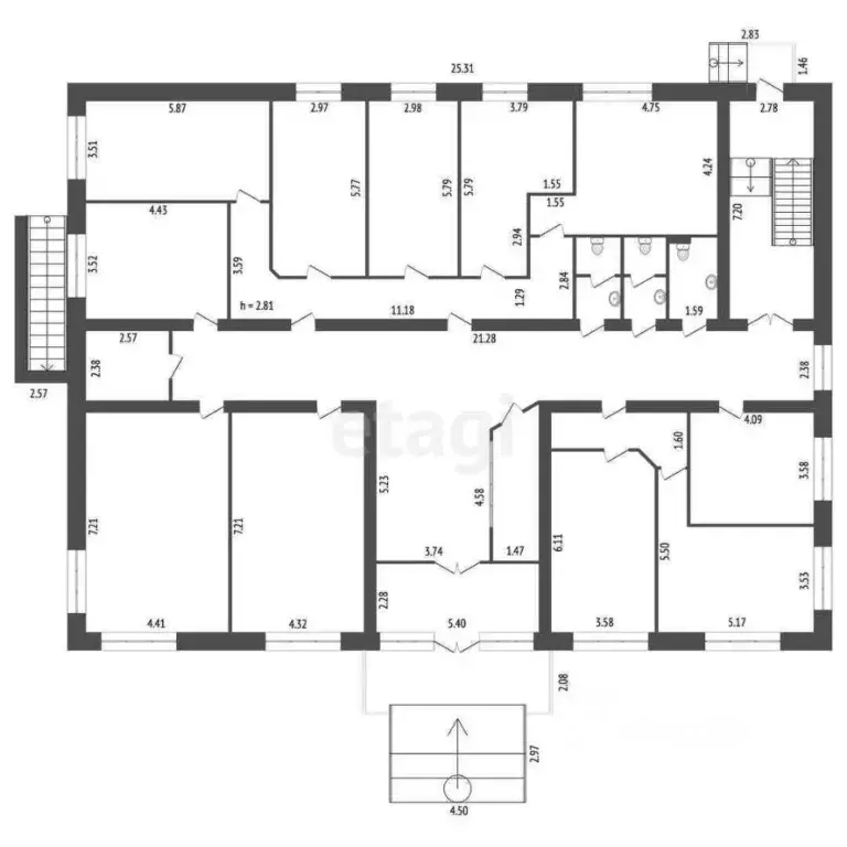 Офис в Коми, Ухта Чибьюская ул., 52 (20 м) - Фото 1