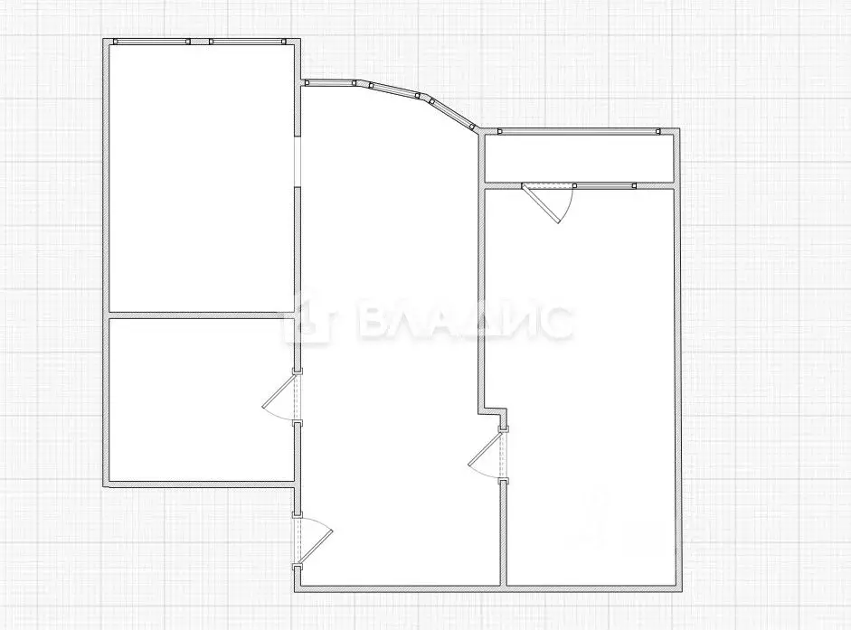 2-к кв. Пензенская область, Пенза ул. Пушкина, 15 (70.0 м) - Фото 2