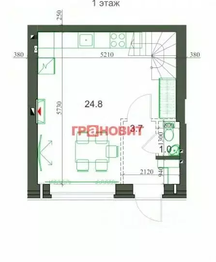 2-к кв. Новосибирская область, Новосибирский район, Мичуринский ... - Фото 1