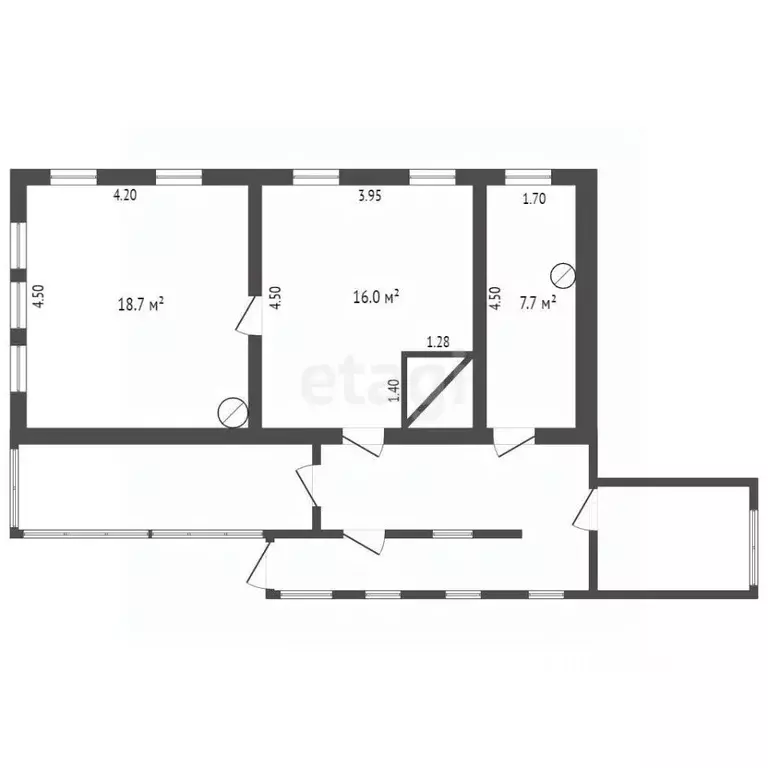 Дом в Мордовия, пос. Ромоданово ул. Октябрьская, 11 (42 м) - Фото 1