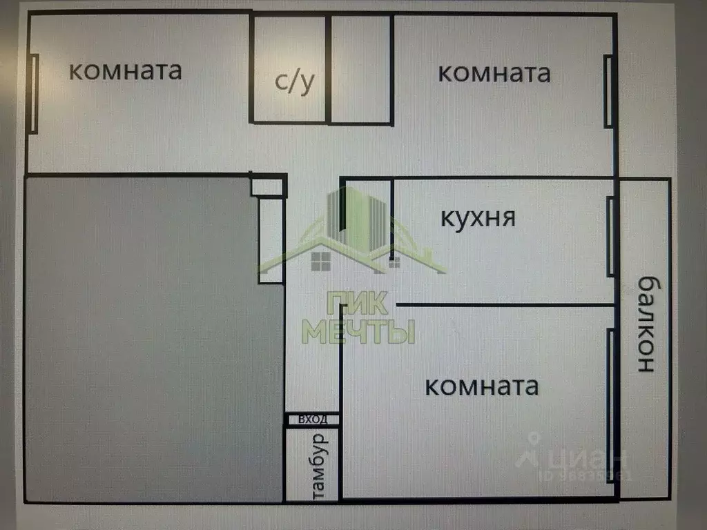 3-к кв. Бурятия, Улан-Удэ Ключевская ул., 47 (64.4 м) - Фото 2