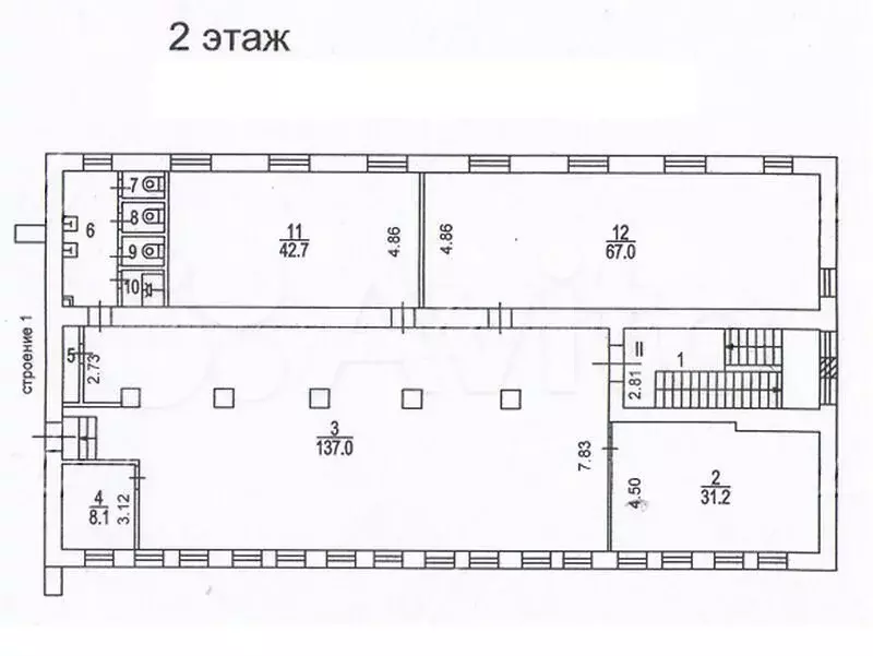 Помещение свободного назначения 970 м - Фото 1