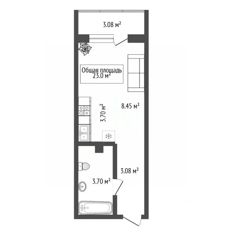 Студия Новосибирская область, Новосибирск ул. Дуси Ковальчук, 385 ... - Фото 2