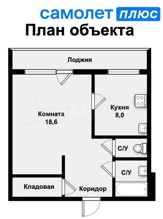 1-к. квартира, 37 м, 10/14 эт. - Фото 0