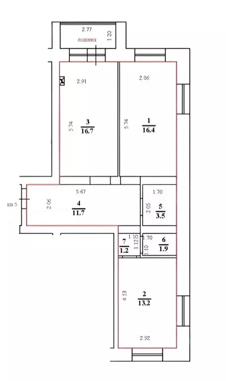 2-к кв. Ульяновская область, Ульяновск ул. Кирова, 47/2 (67.0 м) - Фото 0