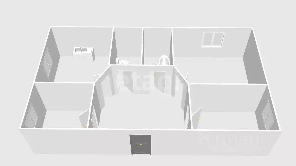 3-к кв. Сахалинская область, Тымовское пгт ул. Первомайская, 20 (72.0 ... - Фото 2