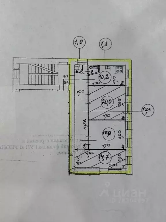 3-к кв. Санкт-Петербург Кондратьевский просп., 23 (79.4 м) - Фото 2