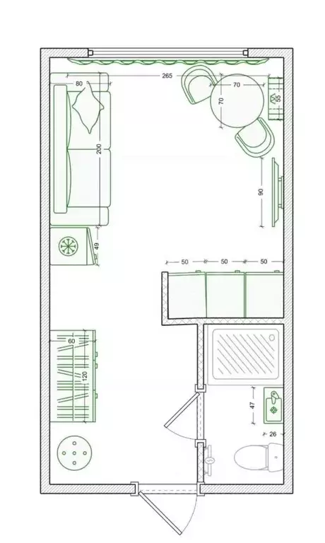 Студия Костромская область, Кострома Кинешемское ш., 15 (18.0 м) - Фото 2
