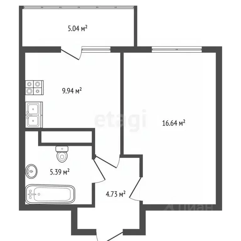 1-к кв. Санкт-Петербург Черниговская ул., 17 (42.0 м) - Фото 2