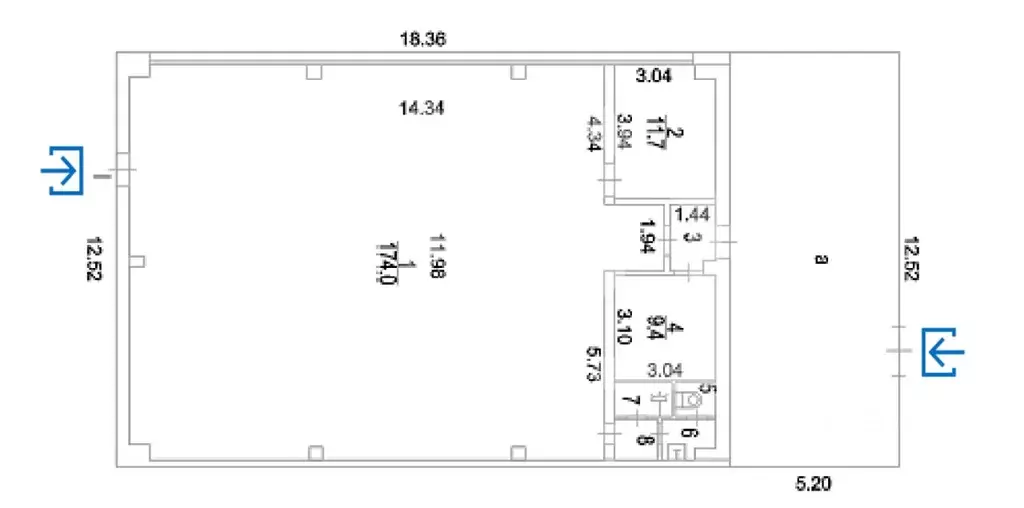 Склад в Москва Дубнинская ул., 75С8 (204 м) - Фото 1