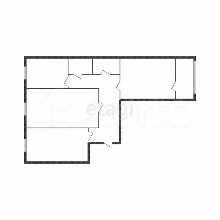 3-к. квартира, 63,4 м, 1/9 эт. - Фото 0