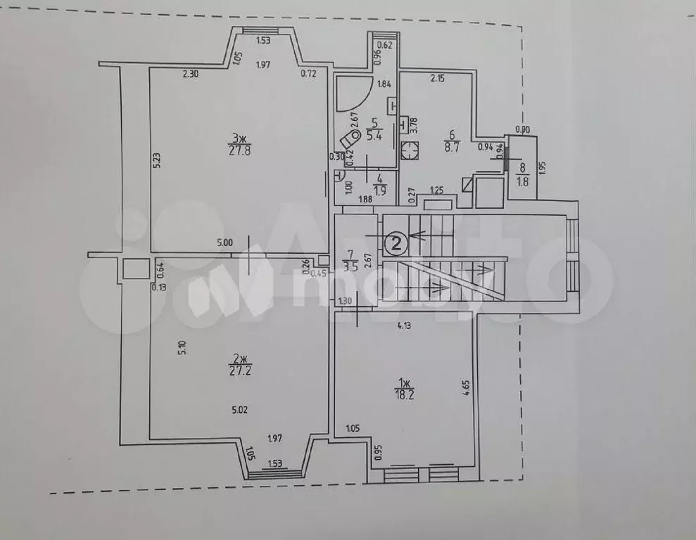 5-к. квартира, 130 м, 2/2 эт. - Фото 0