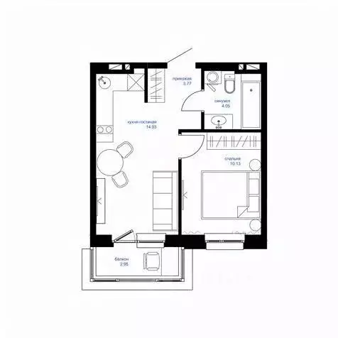 1-к кв. Приморский край, Владивосток Сердце квартала жилой комплекс ... - Фото 1