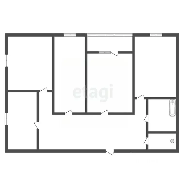 4-к кв. Амурская область, Благовещенск ул. Воронкова, 4/2 (75.0 м) - Фото 1