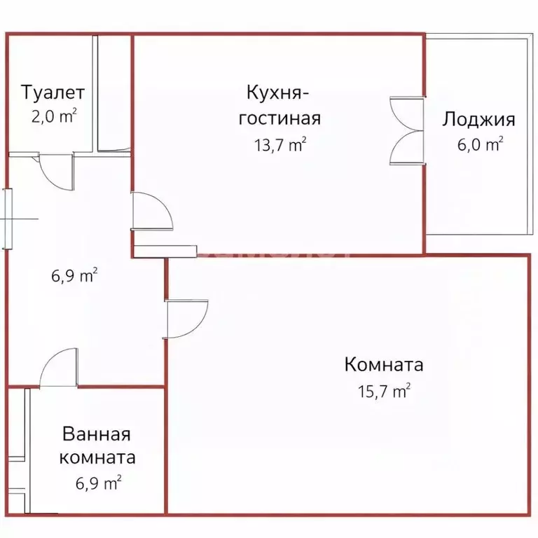 1-к кв. Москва Чоботовская ул., 2к2 (43.5 м) - Фото 2