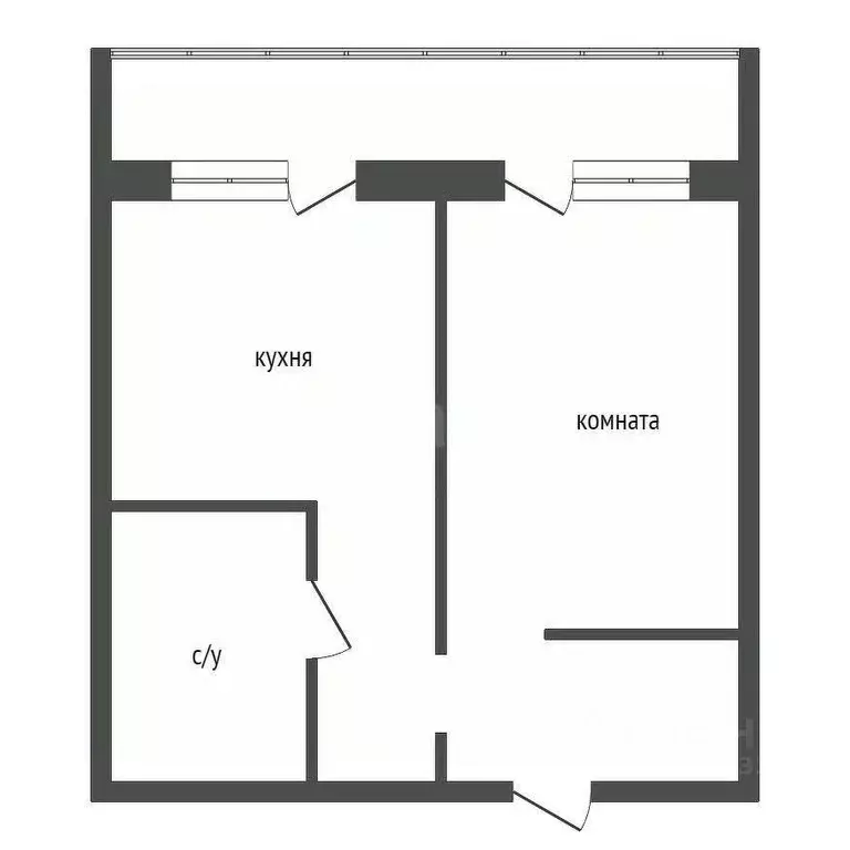 1-к кв. Красноярский край, Красноярск Взлетка мкр, ул. Батурина, 19 ... - Фото 1